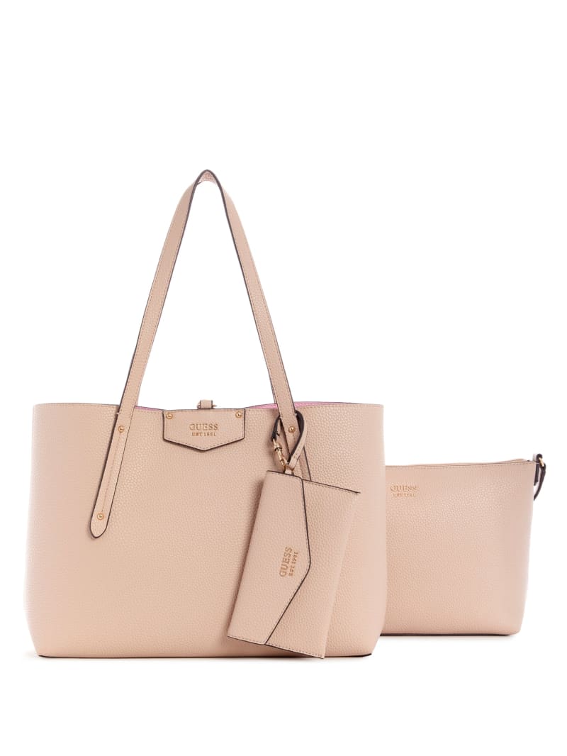 Torby Tote Damskie Guess Eco Brenton Niebieskie | 054729-PMC