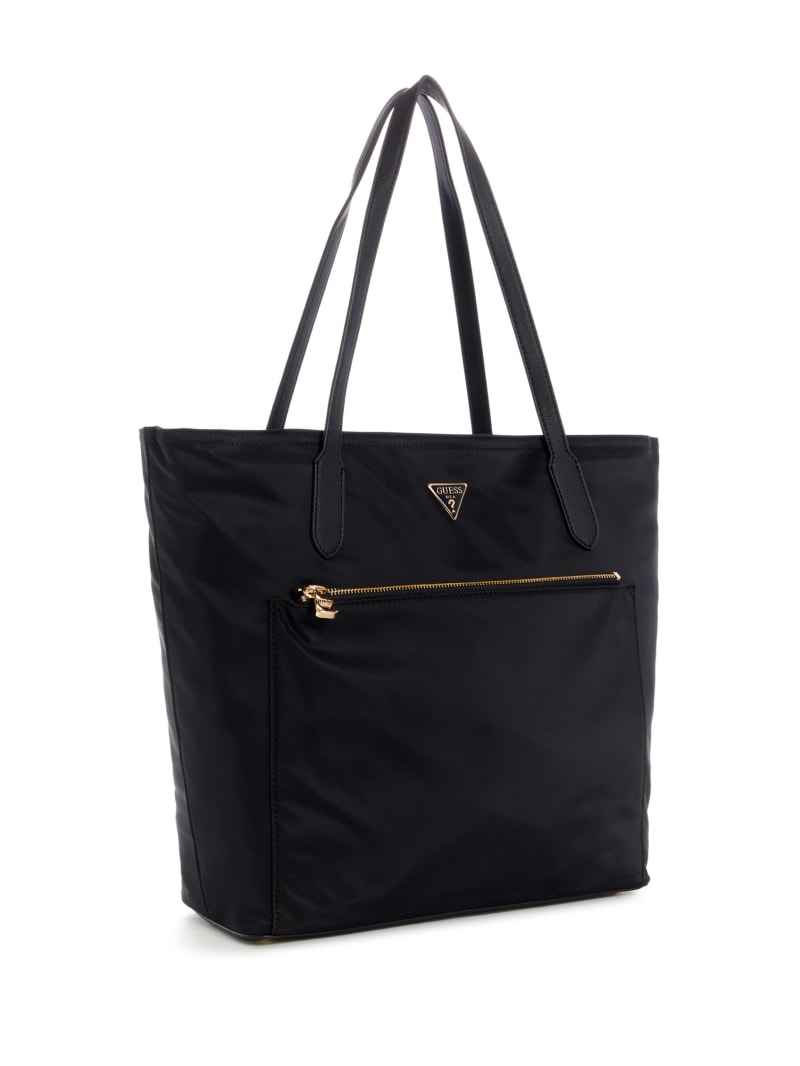 Torby Tote Damskie Guess Eco Gemma Czarne | 703598-MTK