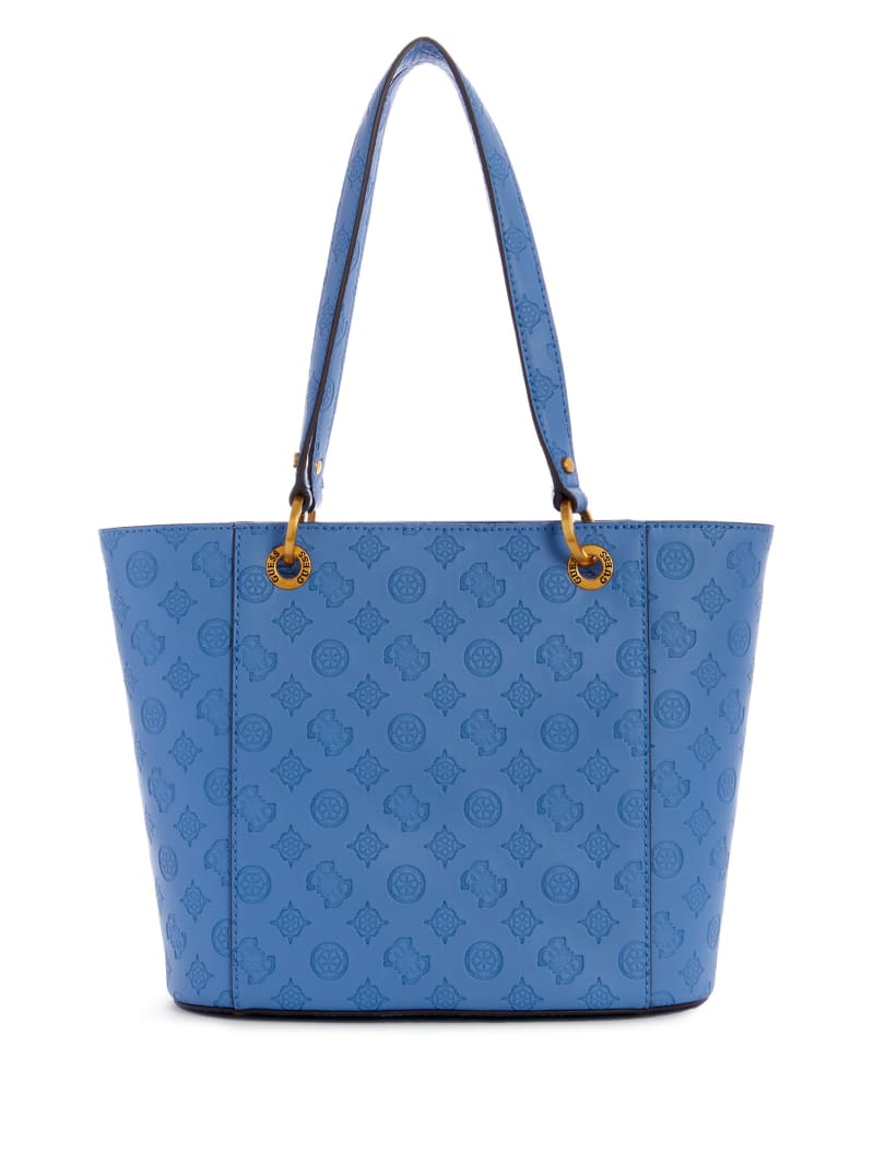 Torby Tote Damskie Guess Noelle Small Elite Niebieskie | 238107-BTL