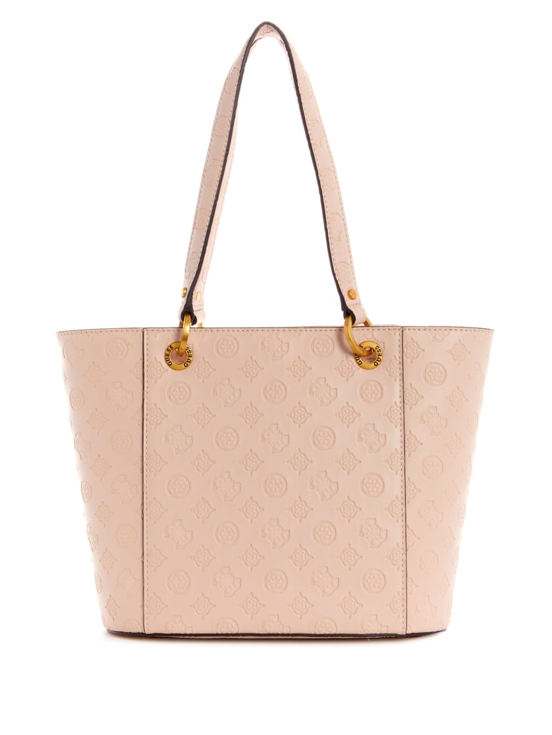 Torby Tote Damskie Guess Noelle Small Elite Różowe | 495802-ERC