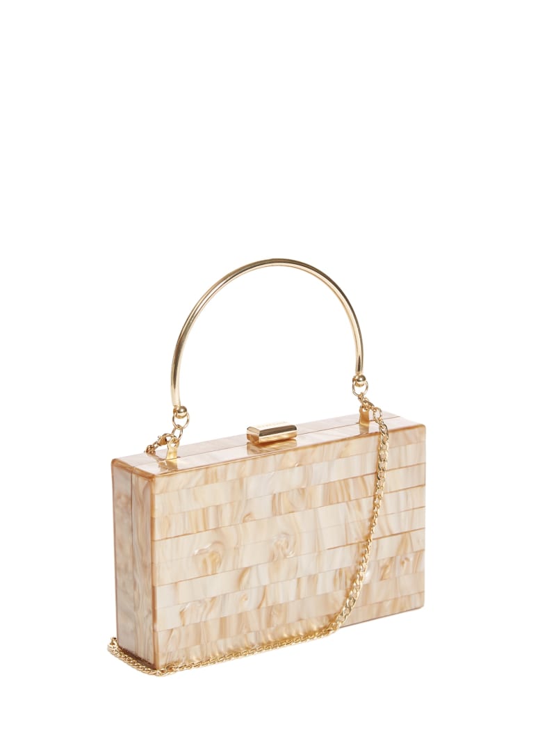 Torebki Damskie Guess Lucite Clutch Różowe Złote | 520678-HRG