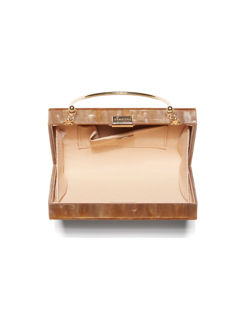 Torebki Damskie Guess Lucite Clutch Różowe Złote | 520678-HRG