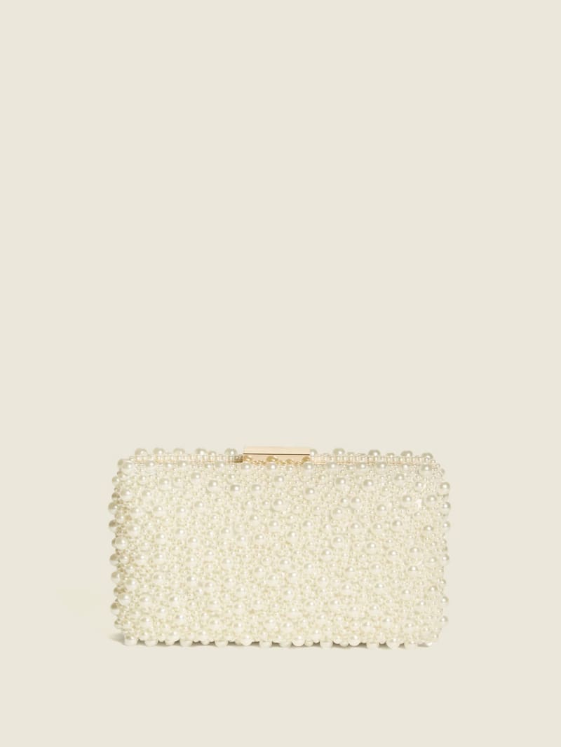 Torebki Damskie Guess Pearl Clutch Złote | 862105-OHK