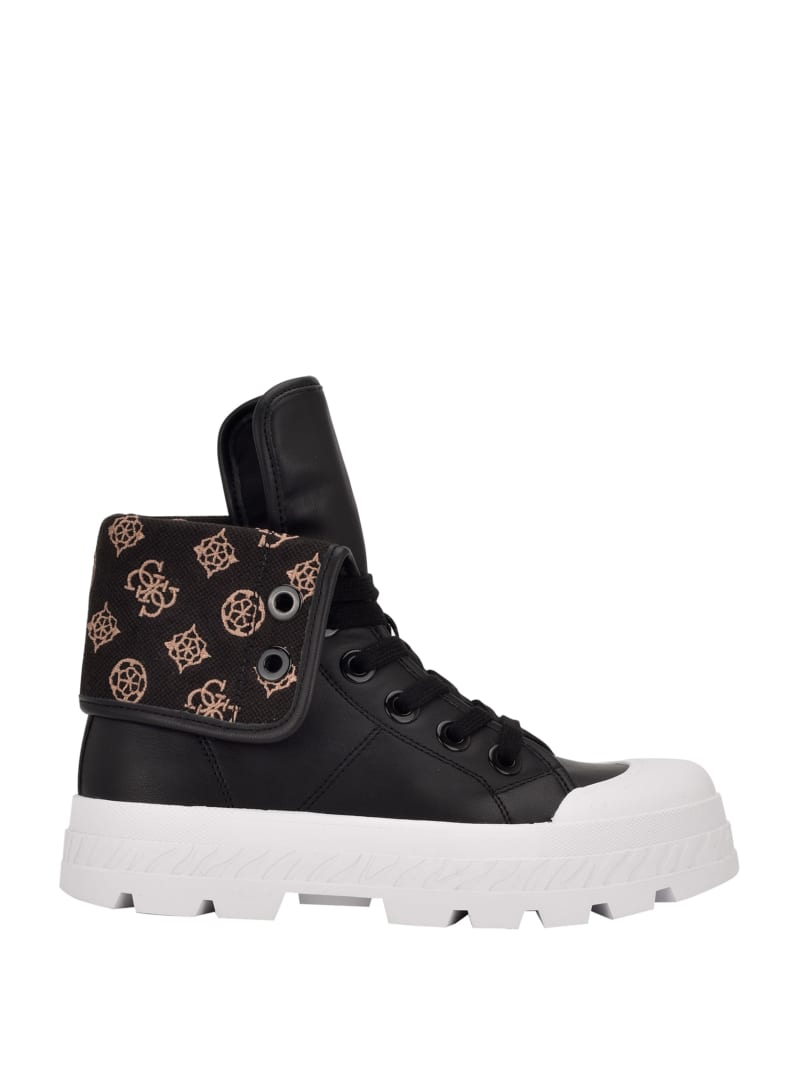 Trampki Damskie Guess Horlo Chunky High-Top Czarne | 268157-CAB