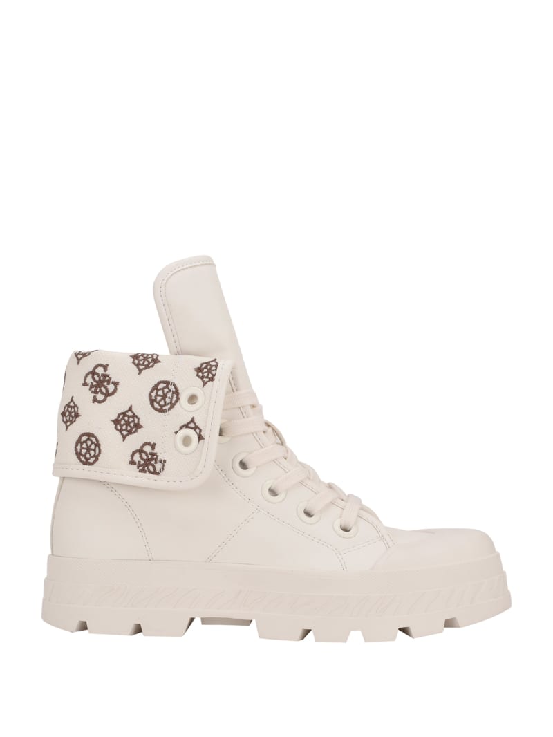 Trampki Damskie Guess Horlo Chunky High-Top Białe | 639052-SMX