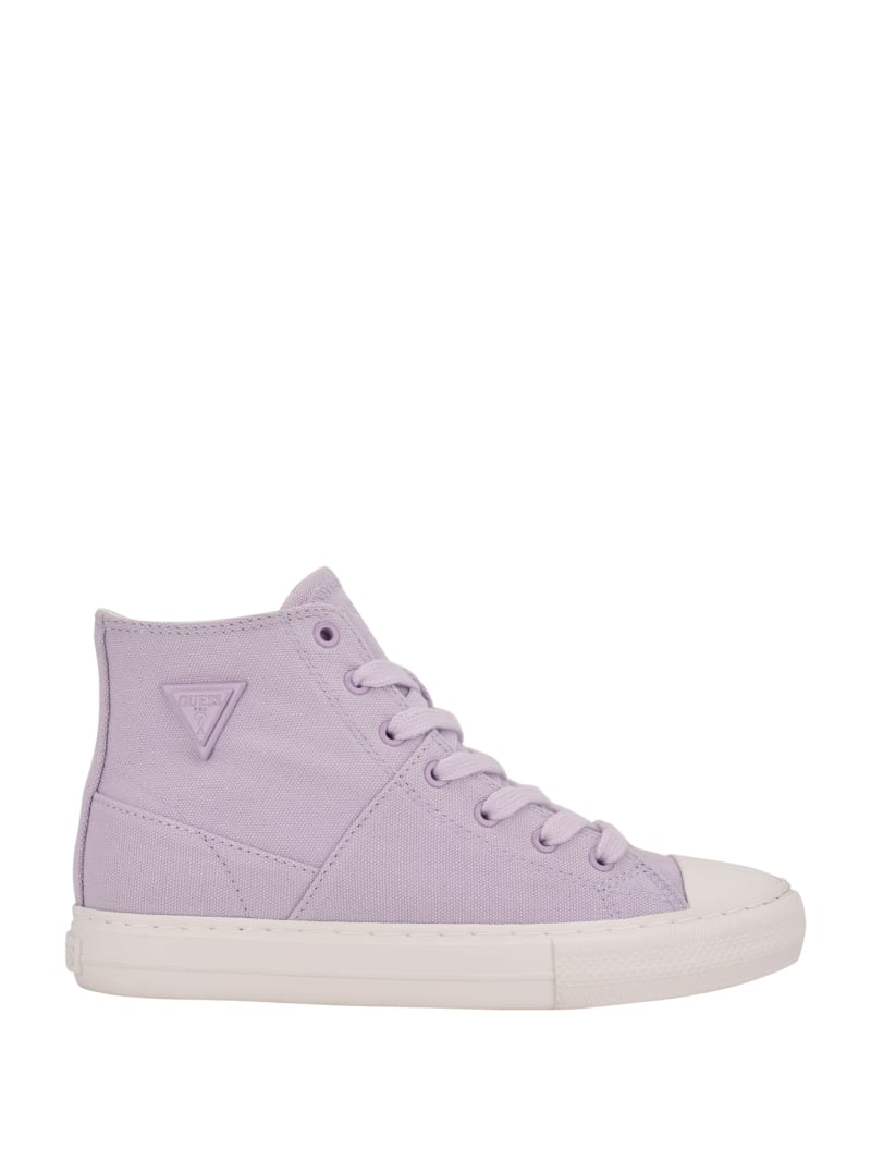 Trampki Damskie Guess Prinze High-Top Płócienne Fioletowe | 063597-SJX