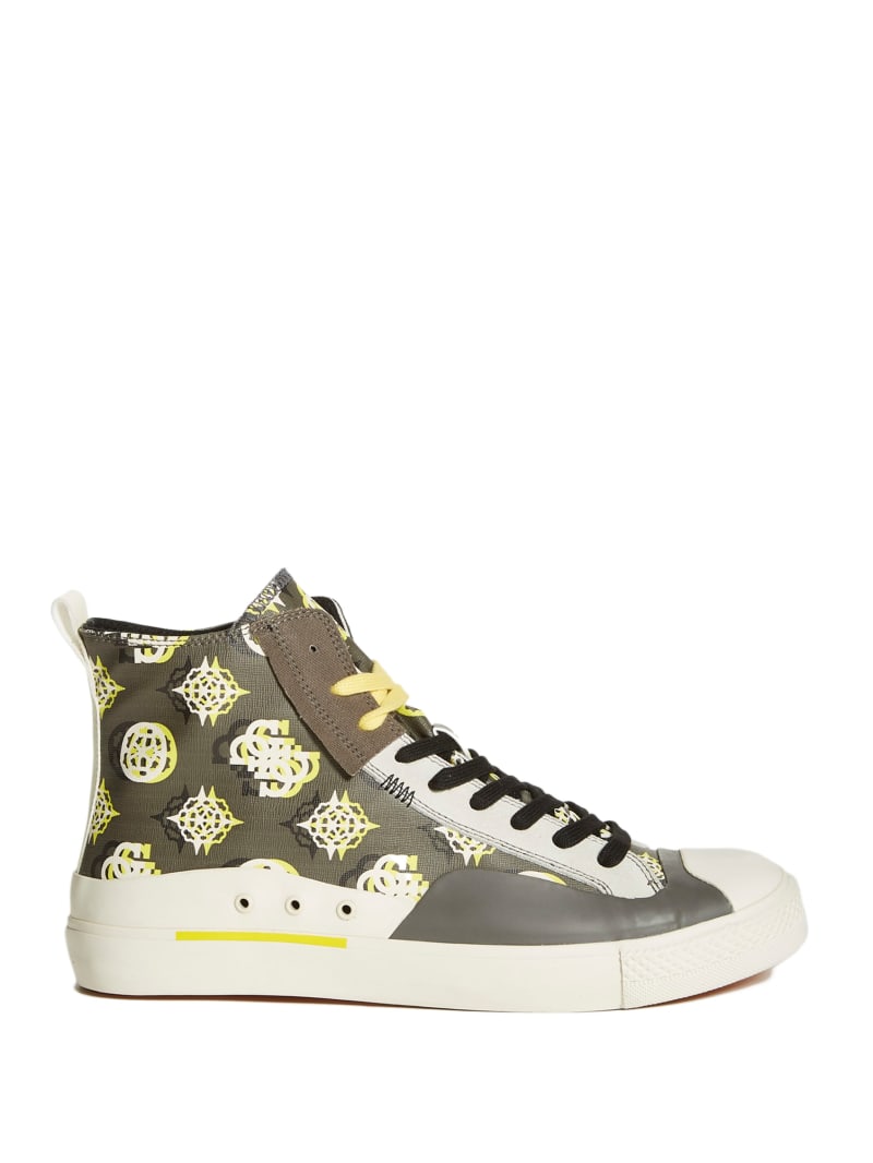 Trampki Męskie Guess Ederle High-Top Ciemny Szare | 674395-TBI