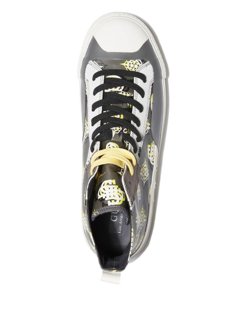 Trampki Męskie Guess Ederle High-Top Ciemny Szare | 674395-TBI