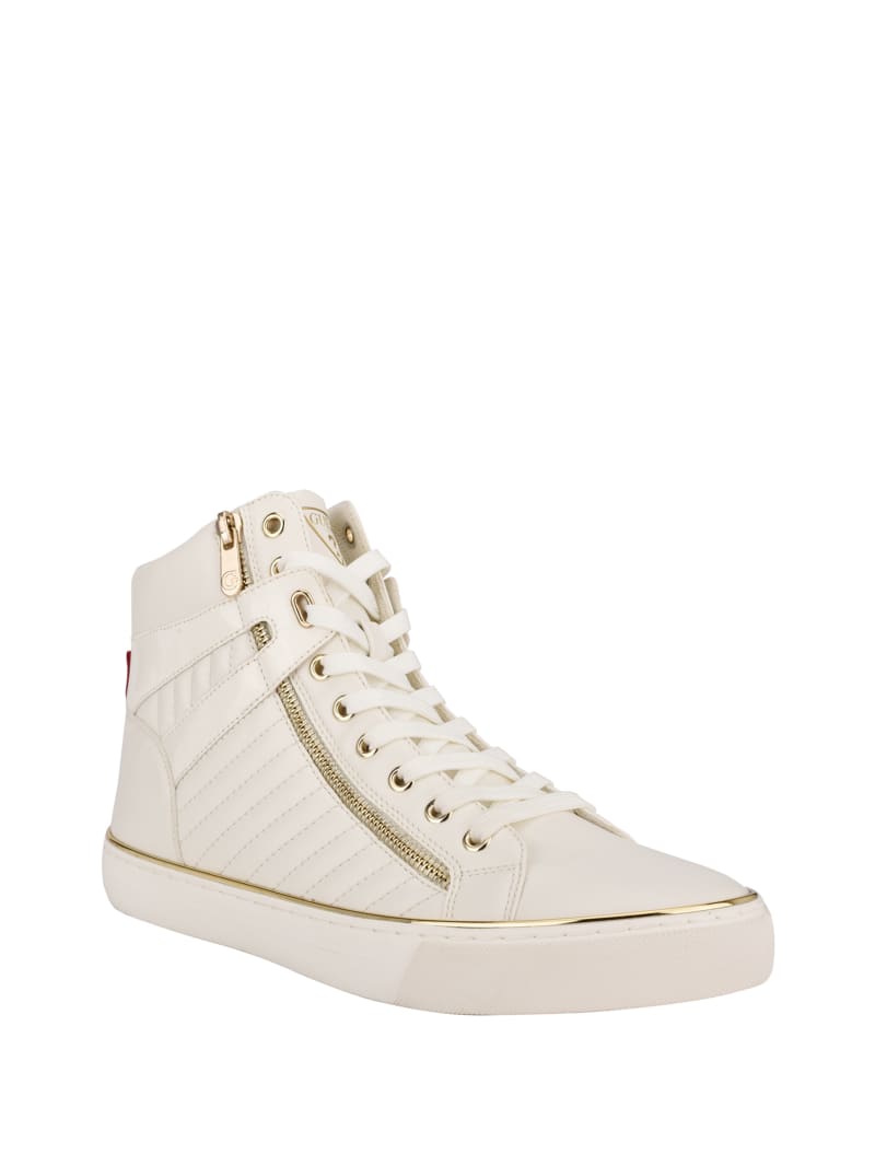 Trampki Męskie Guess Million High-Top Białe | 213867-HSA