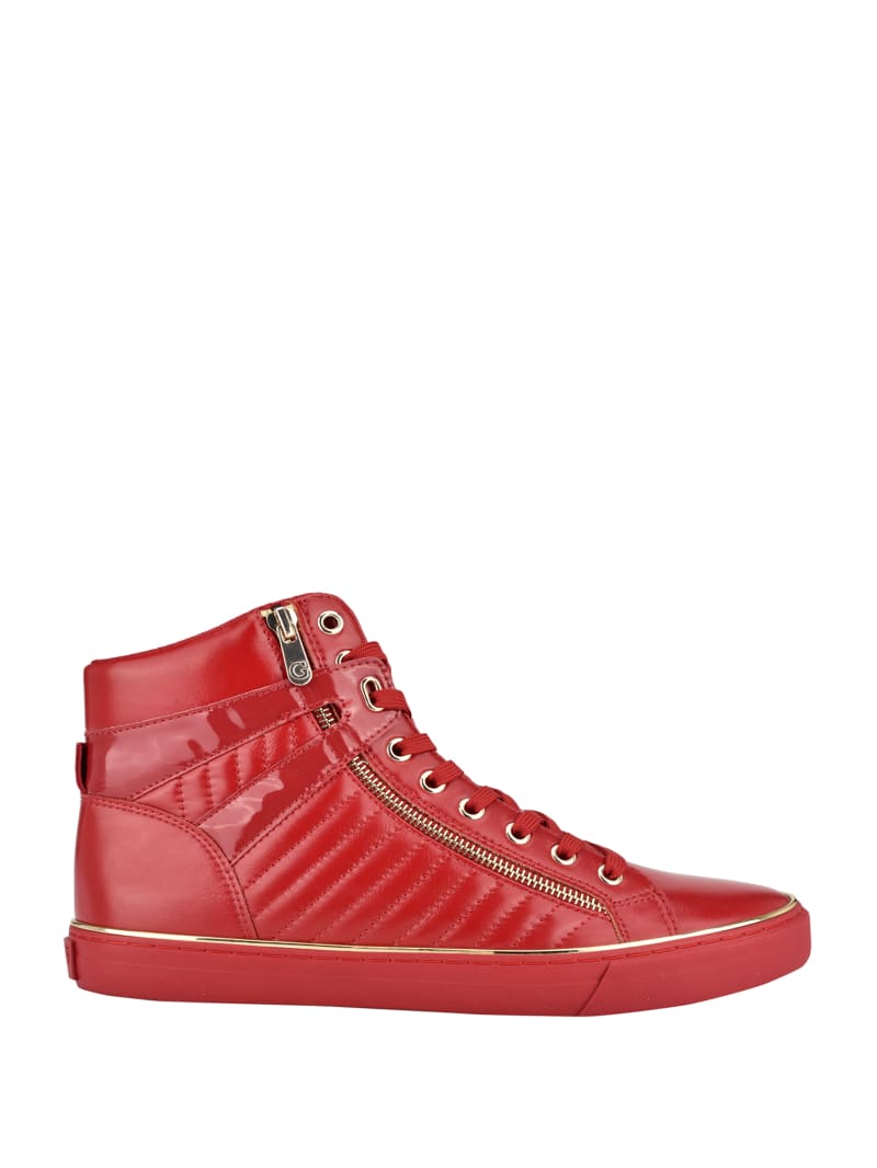 Trampki Męskie Guess Million High-Top Czerwone | 958607-HLW