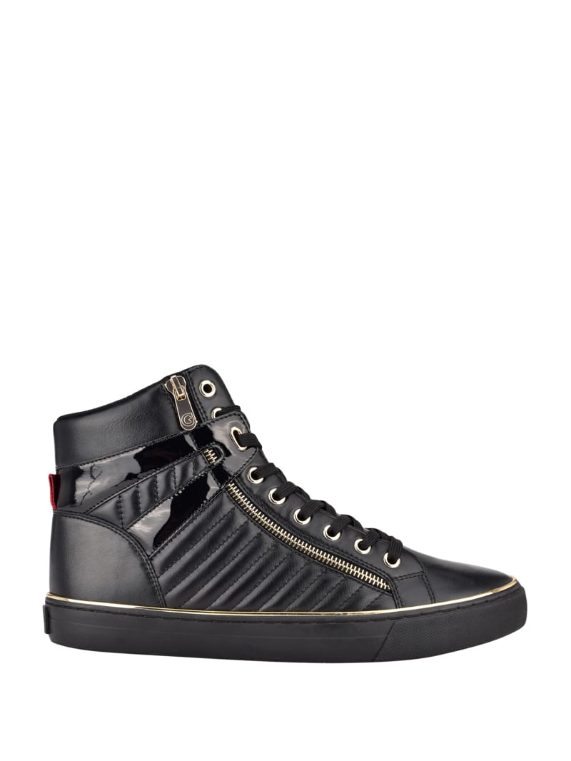 Trampki Męskie Guess Million High-Top Czarne | 960824-YJF