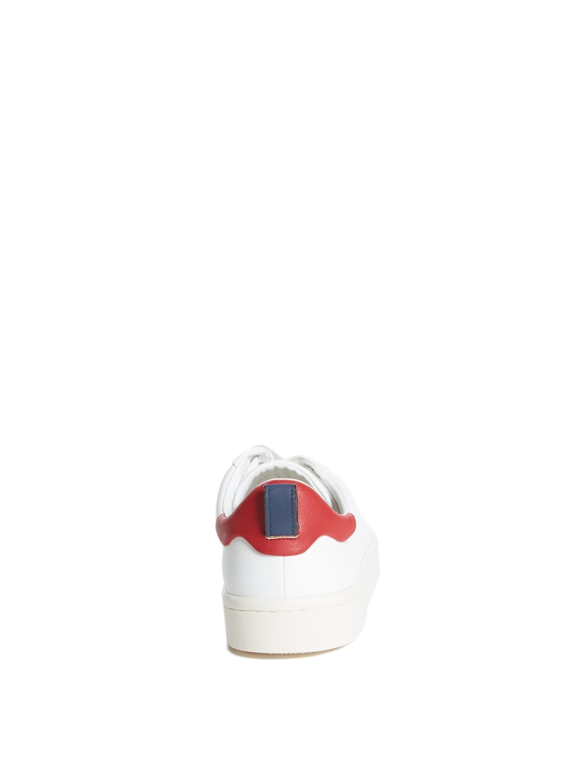 Trampki Męskie Guess Vice Low-Top Białe | 738961-ZUI