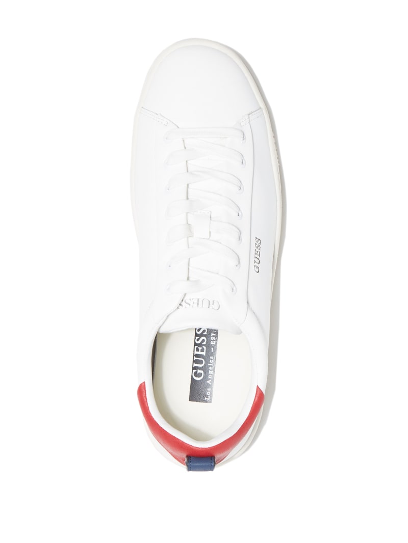 Trampki Męskie Guess Vice Low-Top Białe | 738961-ZUI