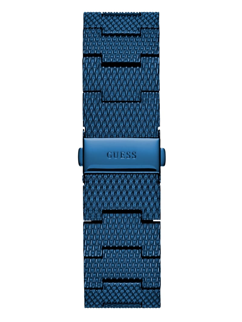 Zegarek Damskie Guess Blue Diamond Rectangular Niebieskie | 547239-TXU