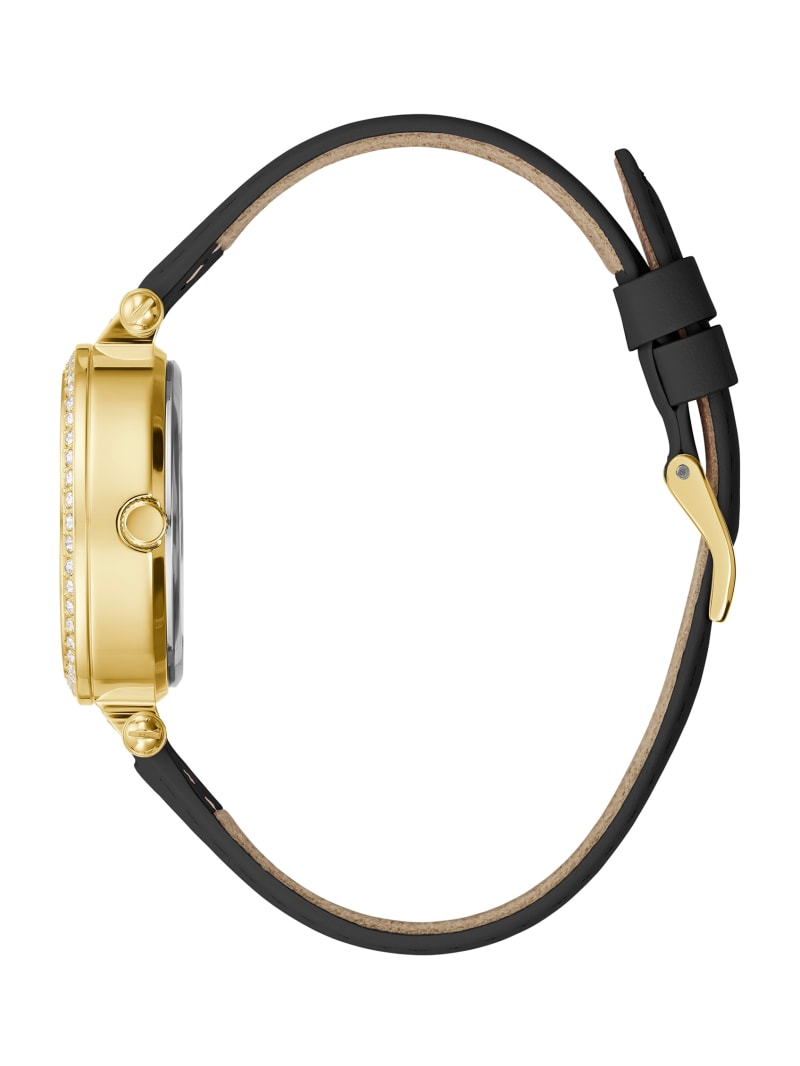 Zegarek Damskie Guess Gold-Tone Crystal and Skórzane Analog Kolorowe | 068127-IZF