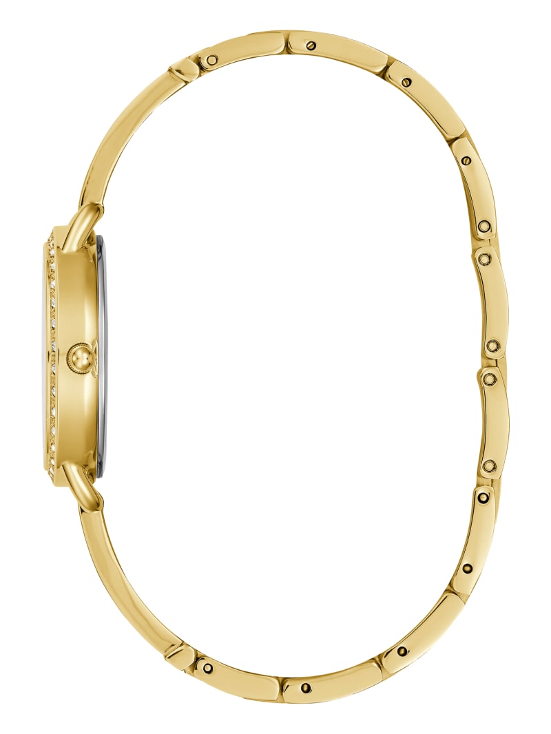 Zegarek Damskie Guess Gold-Tone Crystal Analog Złote | 912876-IUZ