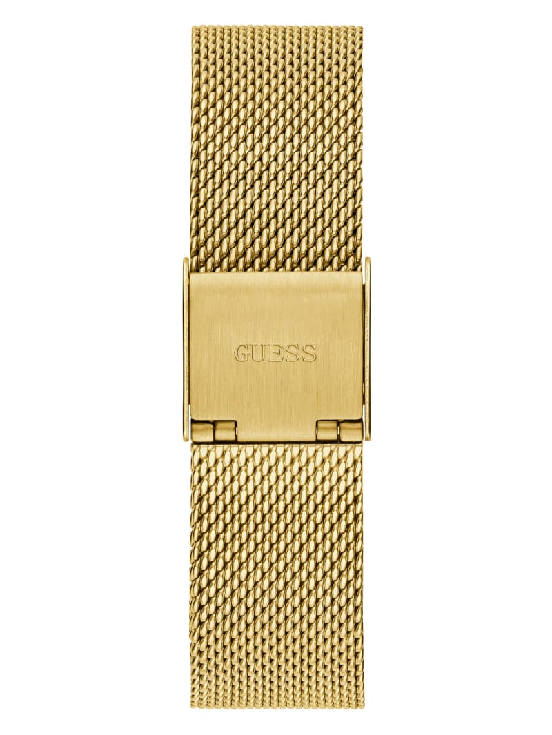 Zegarek Damskie Guess Gold-Tone Mesh Analog Złote | 324768-NRM