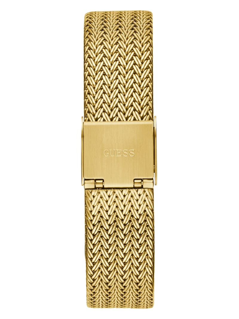 Zegarek Damskie Guess Gold-Tone Mesh Analog Złote | 759842-YDZ