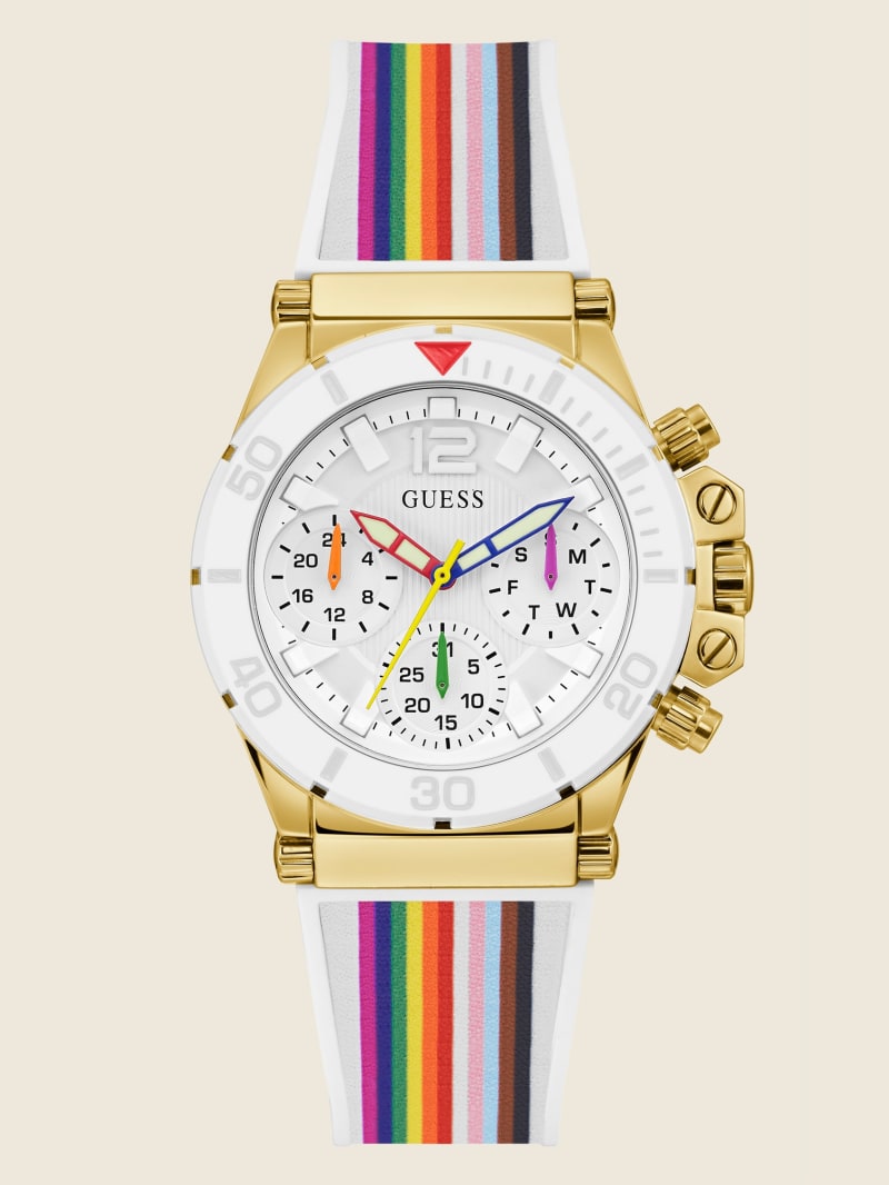 Zegarek Damskie Guess Gold-Tone Rainbow Kolorowe | 915234-IOM