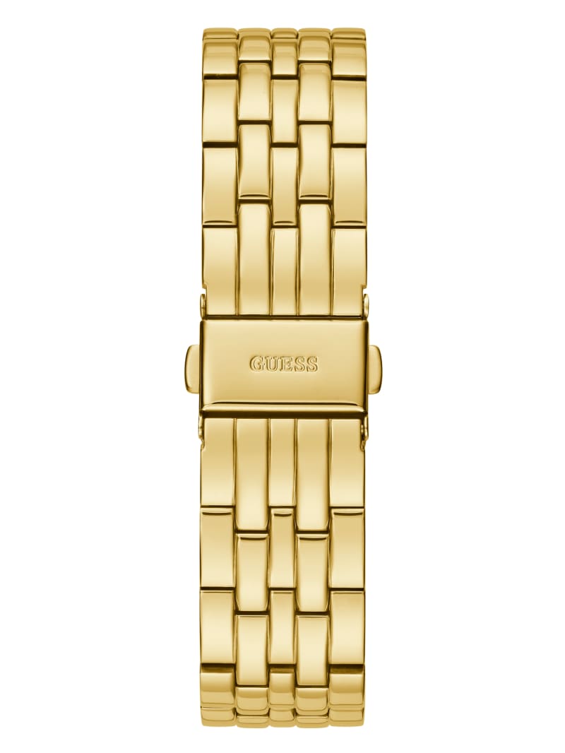 Zegarek Damskie Guess Gold-Tone Rhinestone Analog Złote | 470651-BCU