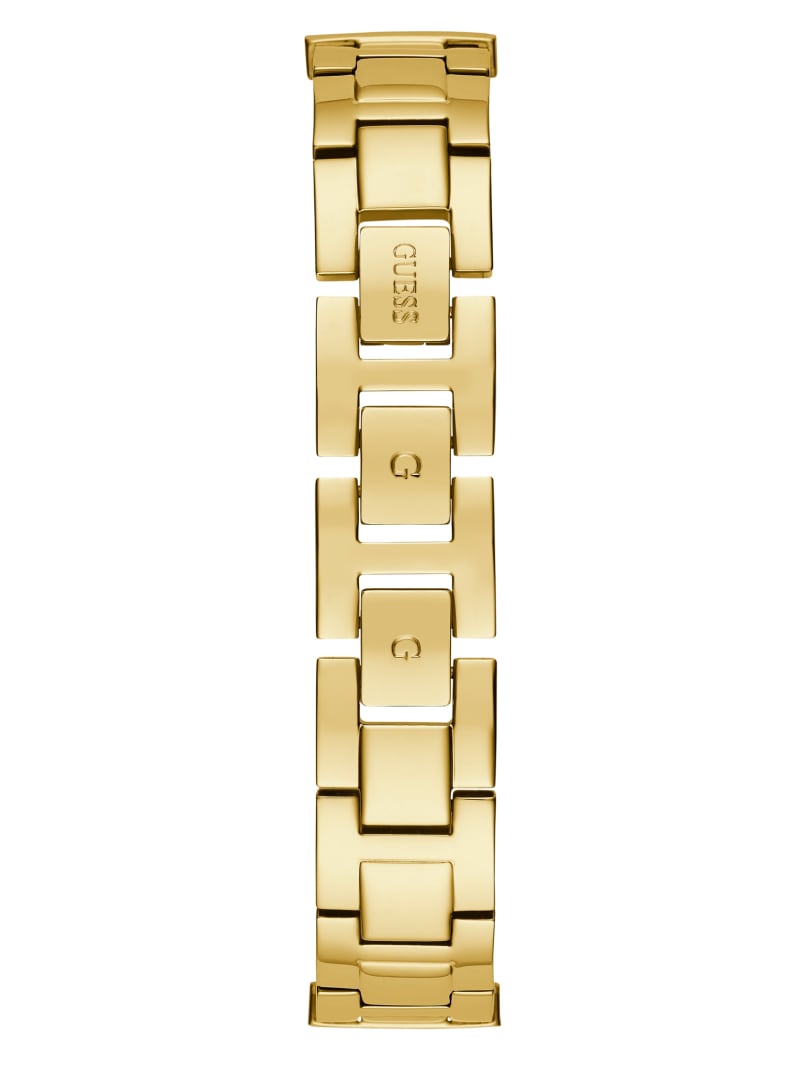 Zegarek Damskie Guess Gold-Tone and Rhinestone Analog Złote | 964380-TIE