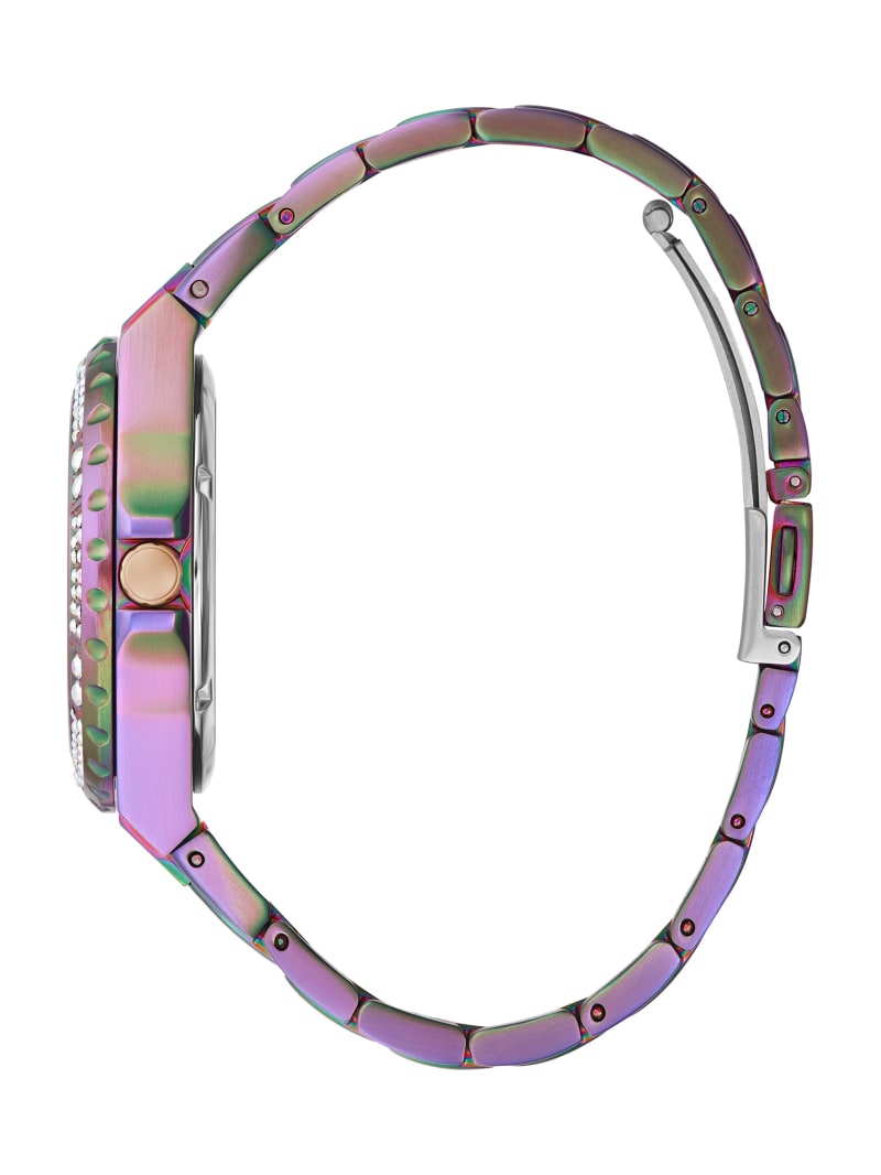 Zegarek Damskie Guess Iridescent Glitz Wielofunkcyjny Kolorowe | 526018-UVT