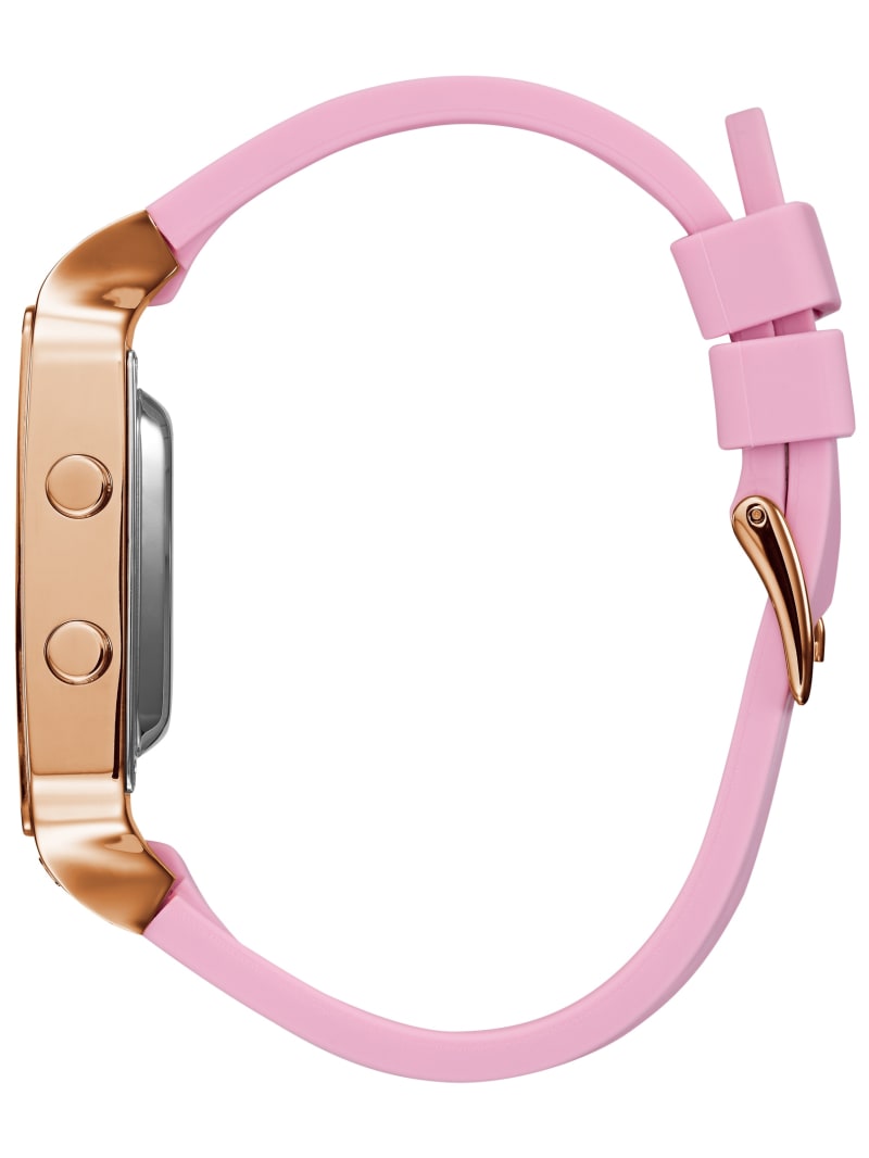 Zegarek Damskie Guess Pink and Rose Gold-Tone Cyfrowy Różowe | 761943-HZP