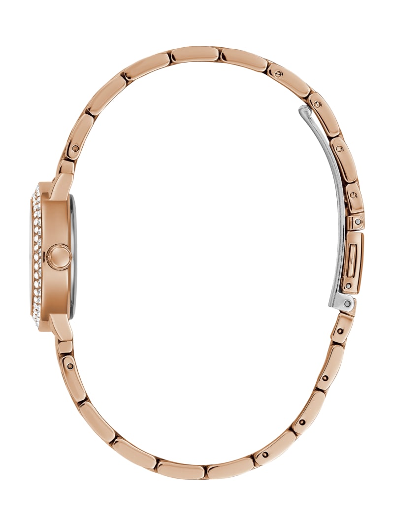 Zegarek Damskie Guess Rose Gold-Tone Analog Różowe Złote | 102649-BPD