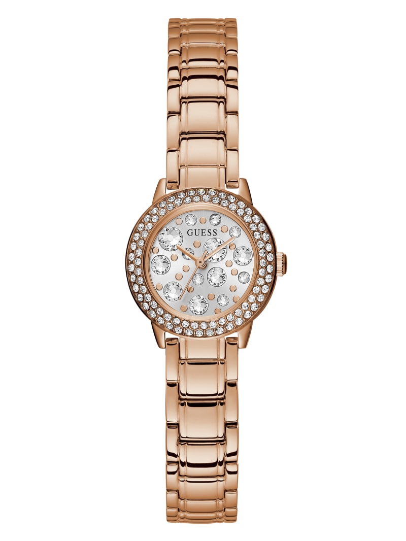 Zegarek Damskie Guess Rose Gold-Tone Analog Różowe Złote | 102649-BPD