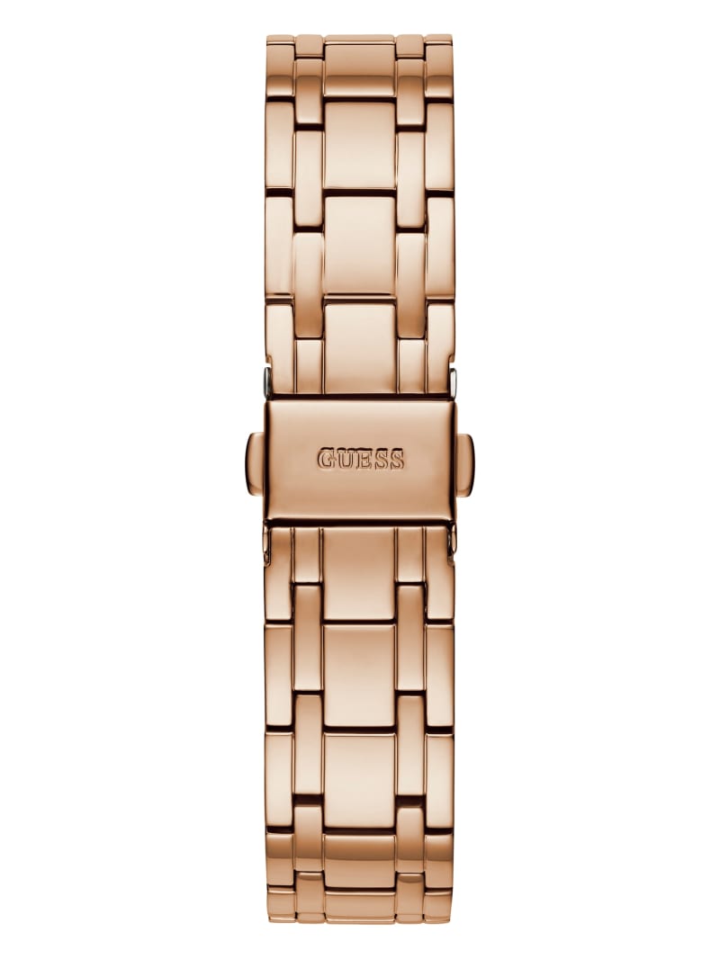 Zegarek Damskie Guess Rose Gold-Tone Analog Różowe Złote | 724018-SNO