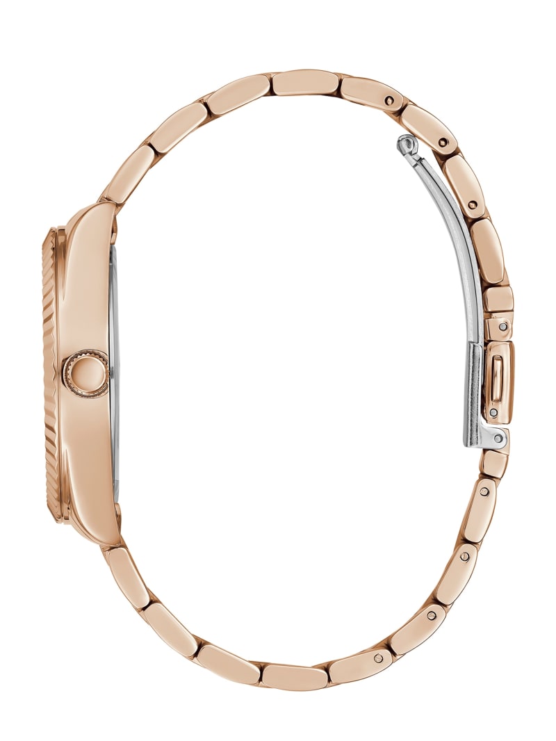 Zegarek Damskie Guess Rose Gold-Tone Heart Analog Różowe Złote | 638547-WKY