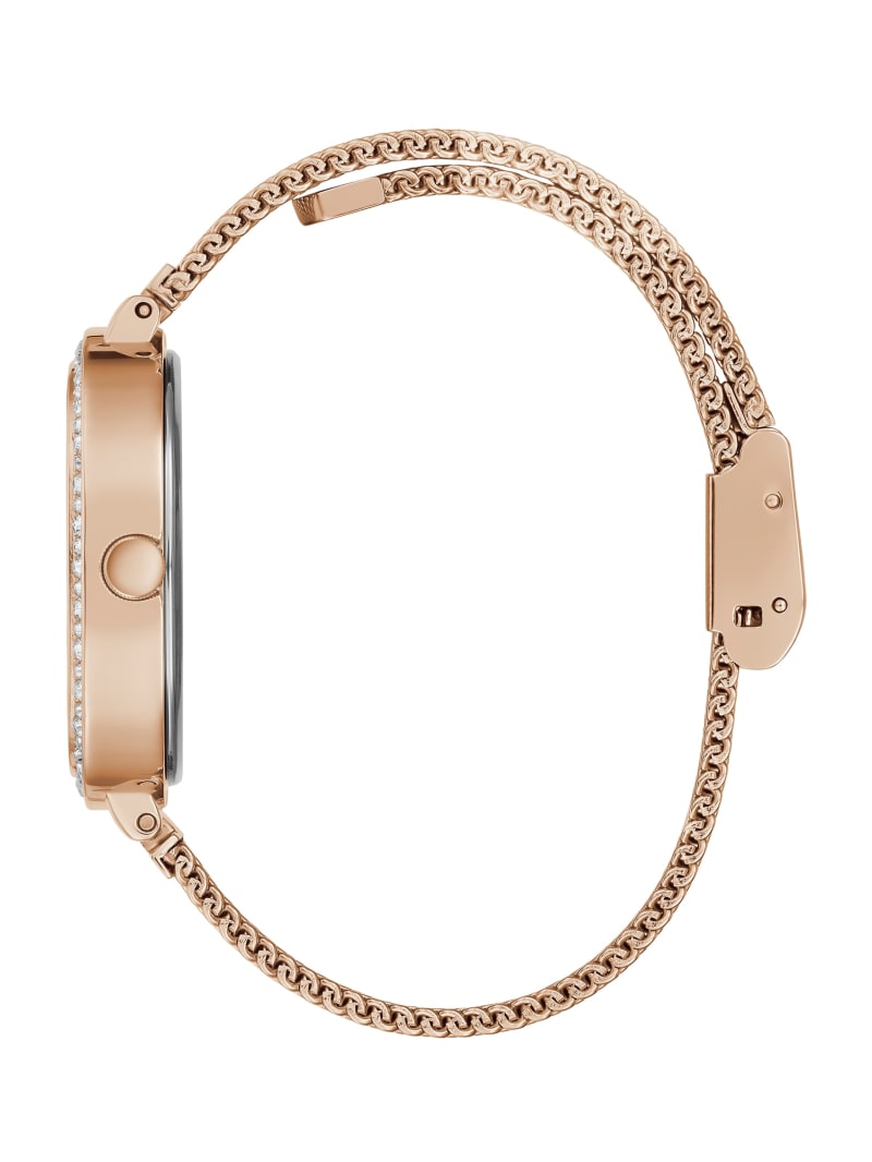 Zegarek Damskie Guess Rose Gold-Tone Mesh Analog Miedź | 648039-SJY