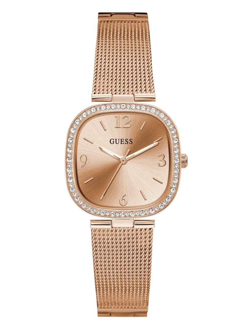 Zegarek Damskie Guess Rose Gold-Tone Mesh Analog Miedź | 648039-SJY