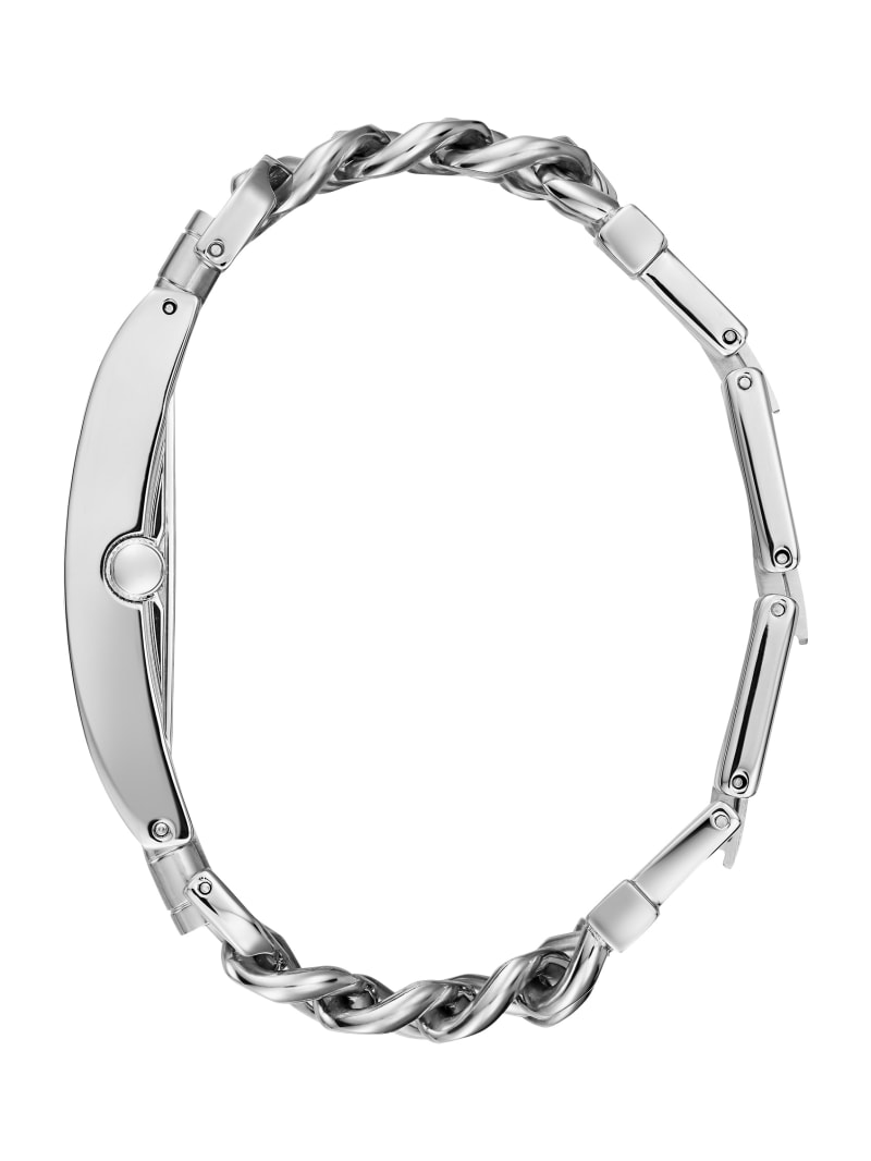 Zegarek Damskie Guess Silver-Tone Chain Analog Srebrne | 749813-YLB