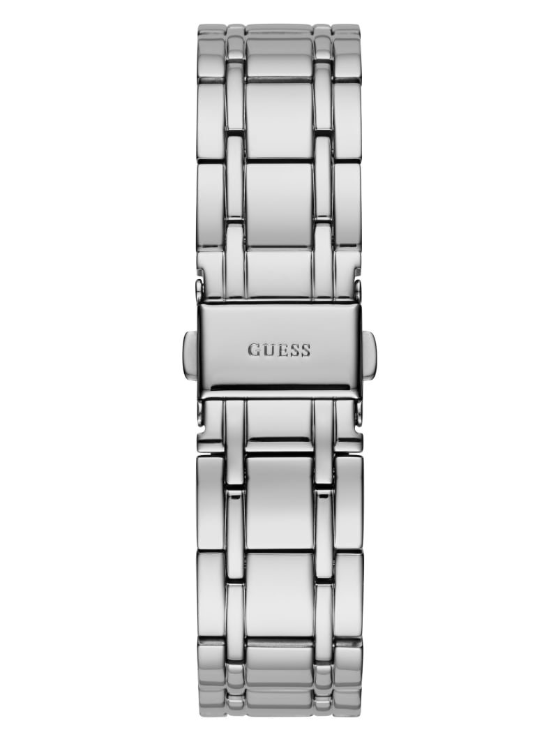 Zegarek Damskie Guess Silver-Tone Diamond Analog Srebrne | 786125-IKN