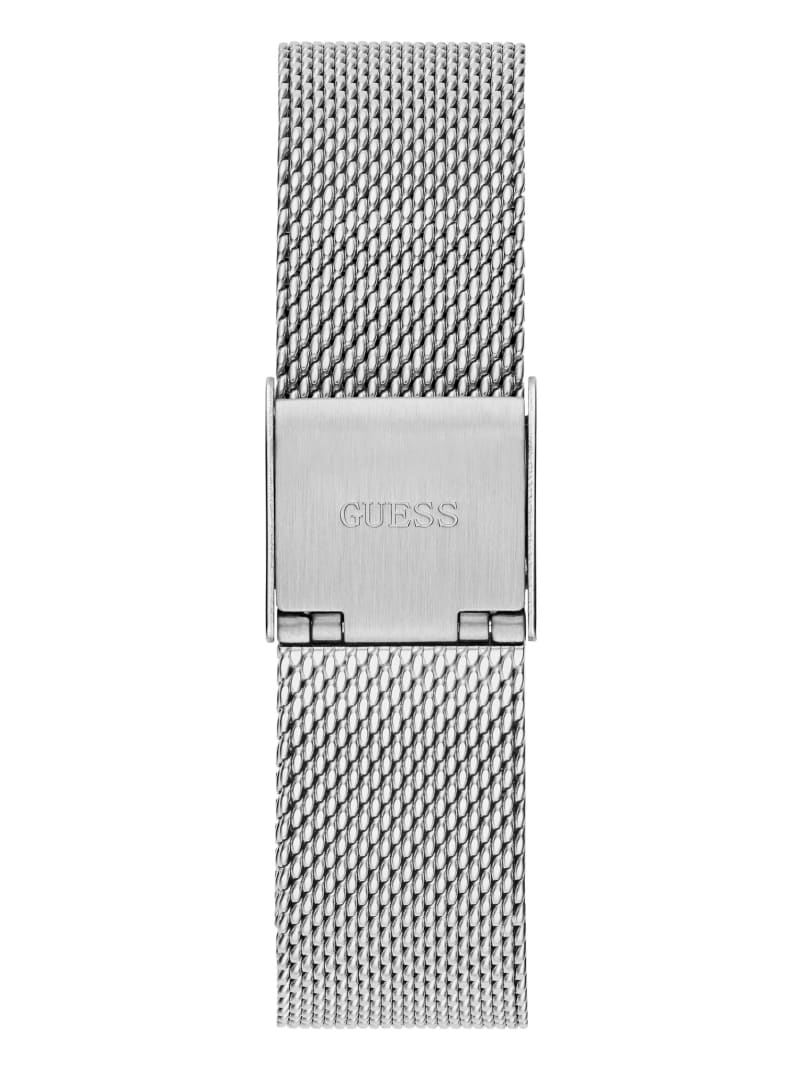 Zegarek Damskie Guess Silver-Tone Mesh Analog Srebrne | 179645-OZR