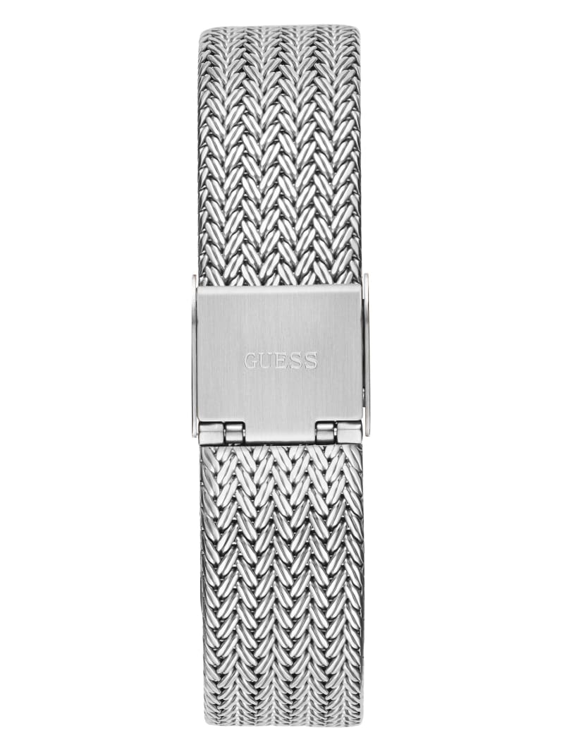 Zegarek Damskie Guess Silver-Tone Mesh Analog Srebrne | 921768-FSQ