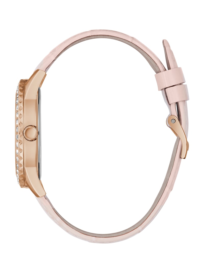 Zegarek Damskie Guess Sparkling Pink Limited Edition Rhinestone Analog Różowe | 961304-LZJ