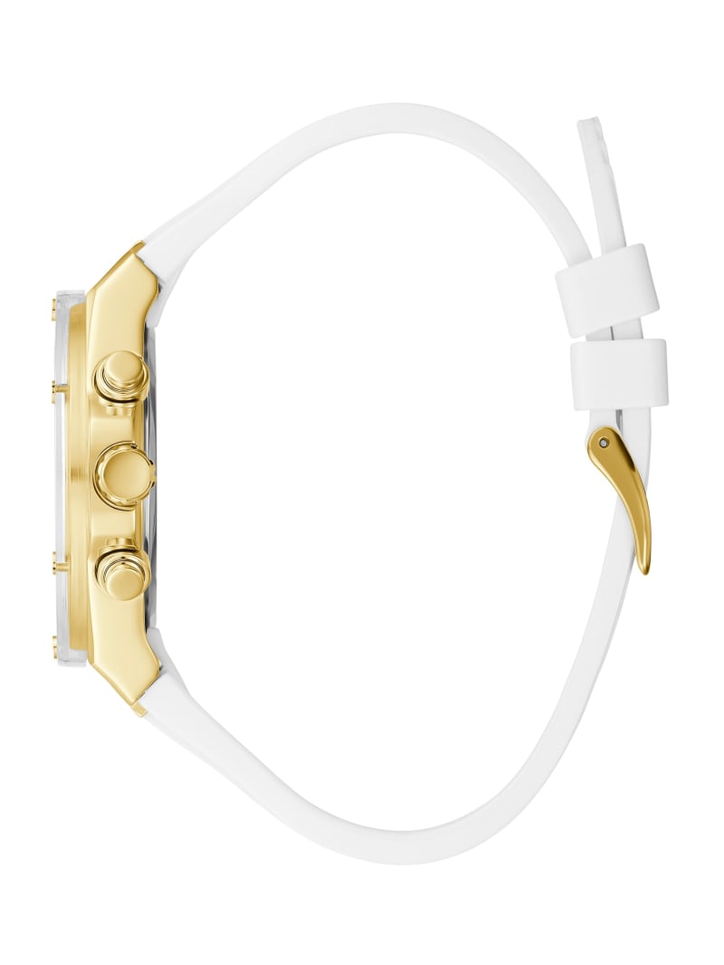 Zegarek Damskie Guess White and Gold-Tone Wielofunkcyjny Złote | 493821-DEL