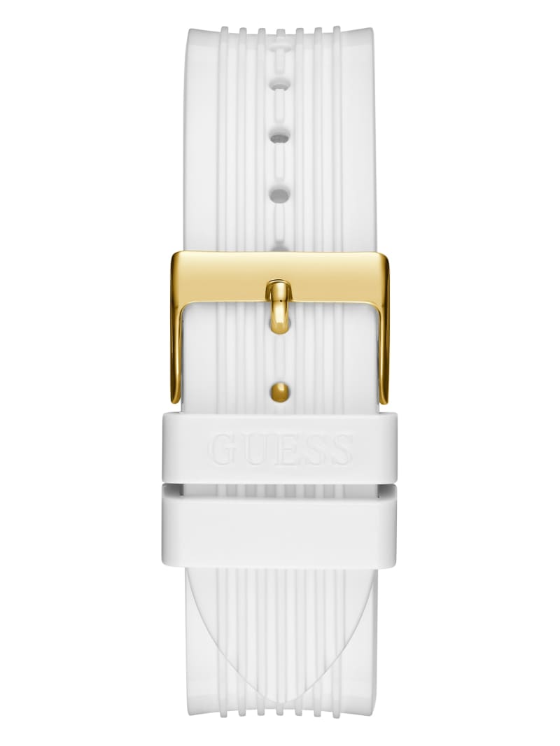 Zegarek Damskie Guess White and Gold-Tone Wielofunkcyjny Złote | 493821-DEL