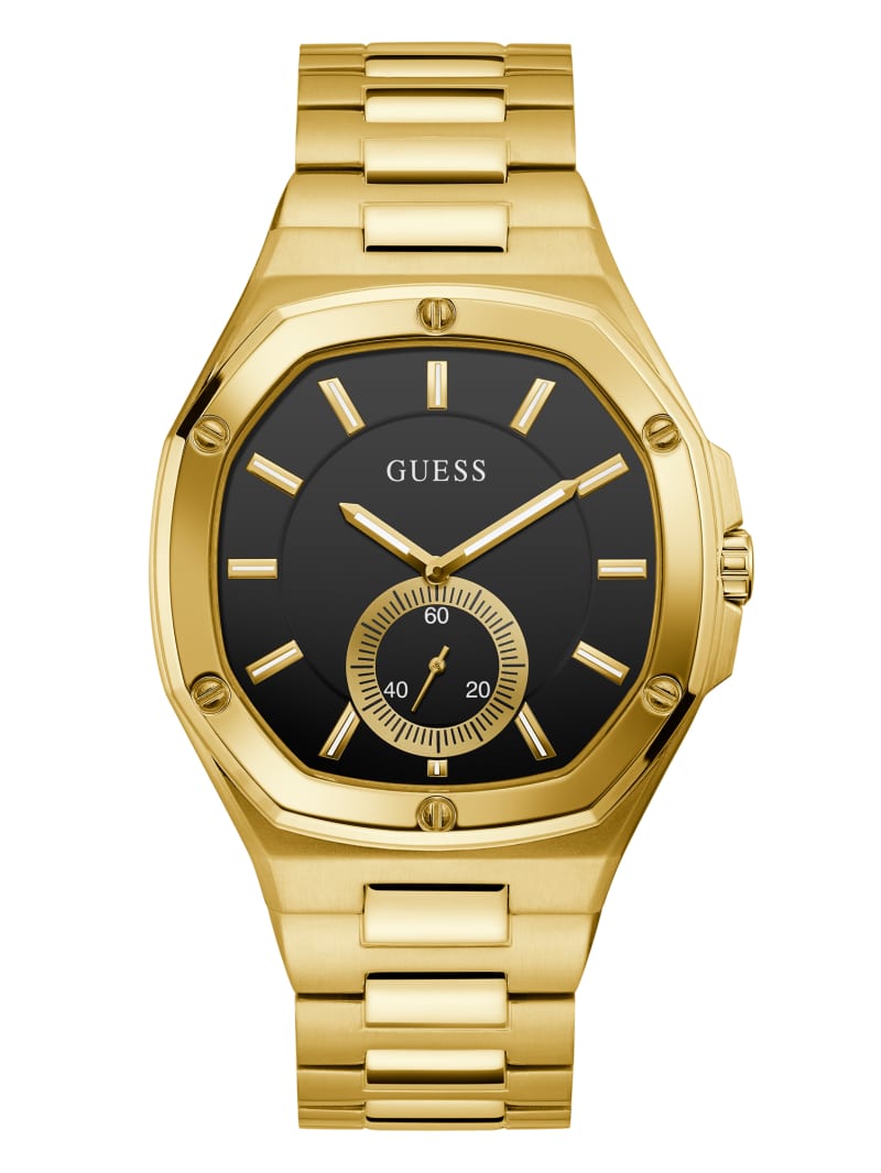 Zegarek Męskie Guess And Gold-Tone Analog Złote | 629581-MEK