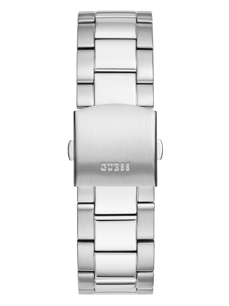 Zegarek Męskie Guess And Silver-Tone Wielofunkcyjny Srebrne | 412938-RPX