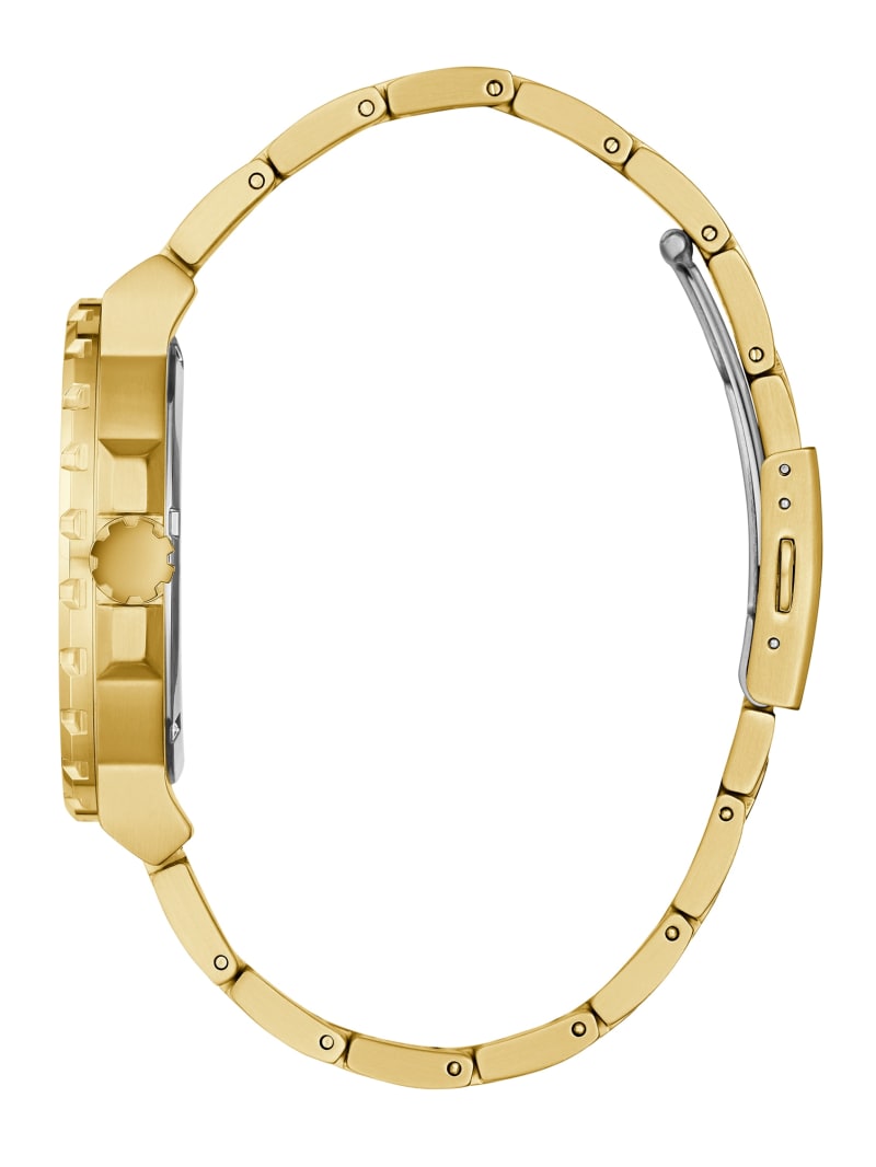 Zegarek Męskie Guess Gold-Tone Aluminum Analog Złote | 153084-WAJ