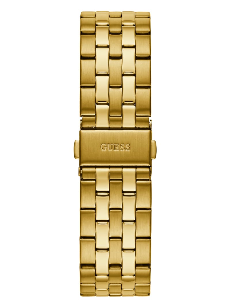 Zegarek Męskie Guess Gold-Tone Chrono-Look Wielofunkcyjny Złote | 751803-PYE