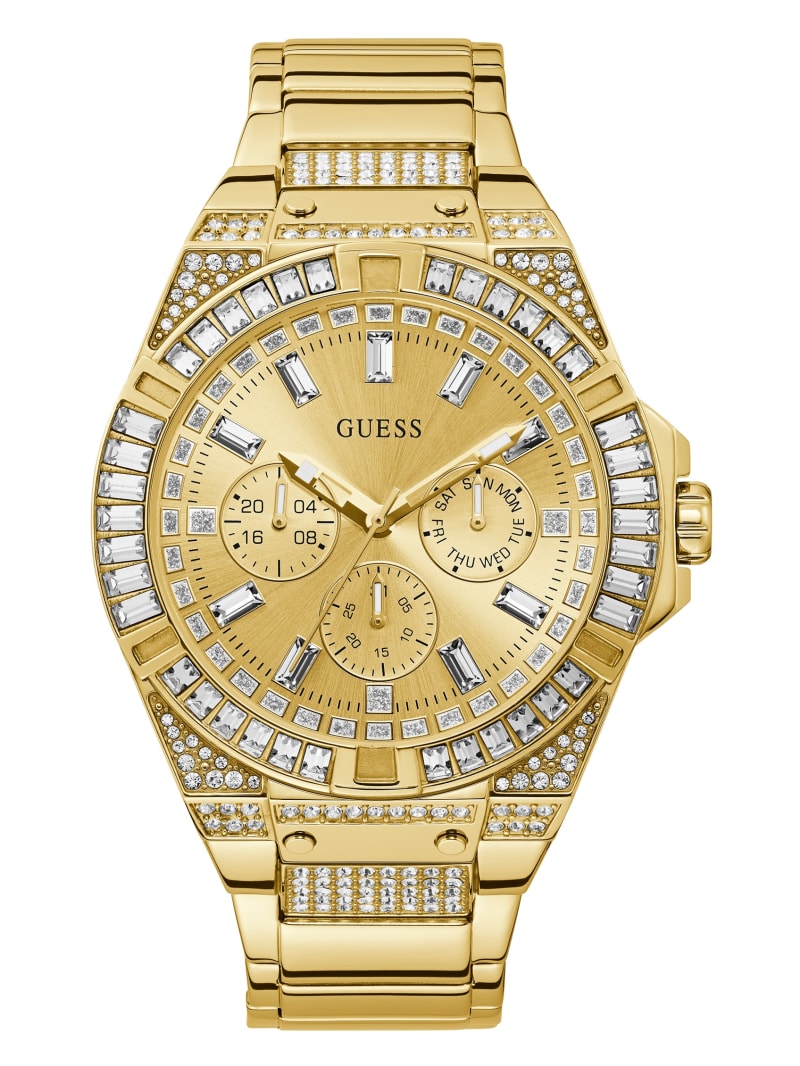 Zegarek Męskie Guess Gold-Tone Wielofunkcyjny Złote | 032845-MAQ