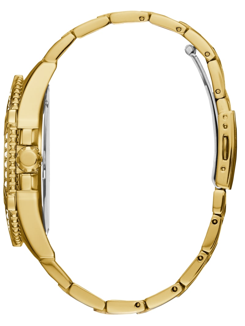 Zegarek Męskie Guess Gold-Tone Wielofunkcyjny Złote | 184759-ZPL