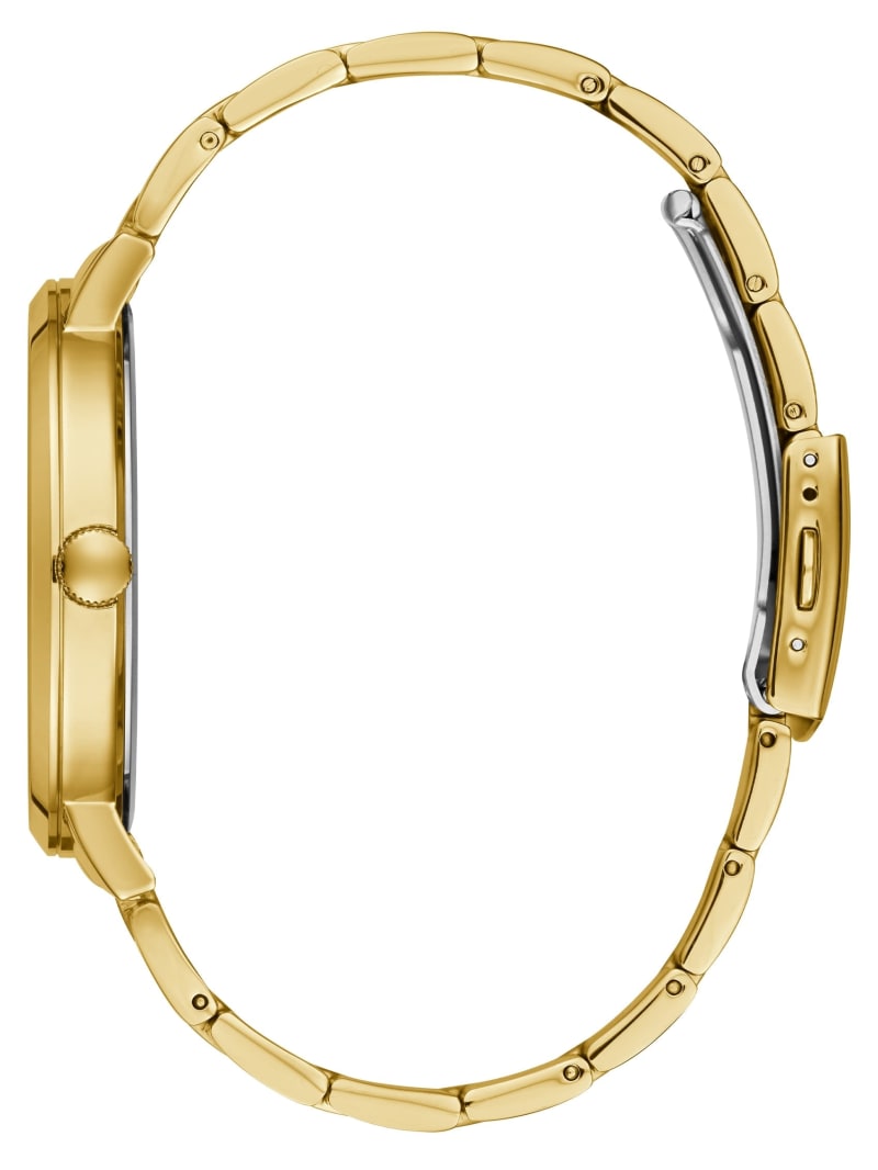 Zegarek Męskie Guess Gold-Tone and Diamond Analog Złote | 361450-NUW