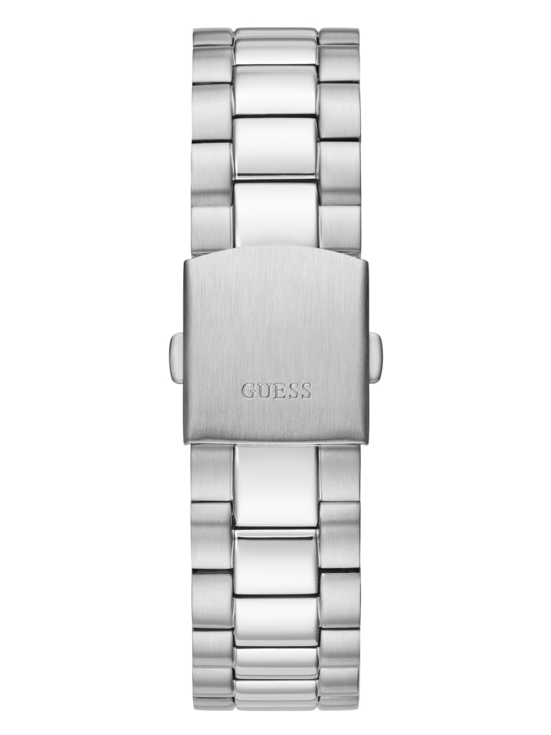 Zegarek Męskie Guess Silver-Tone Analog Czarne | 098643-YEJ