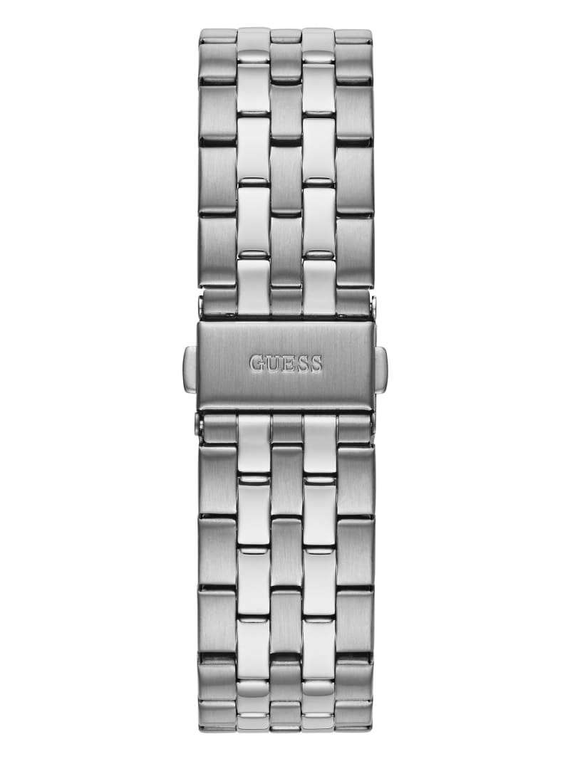 Zegarek Męskie Guess Silver-Tone And Chrono-Look Wielofunkcyjny Srebrne | 869153-CMZ