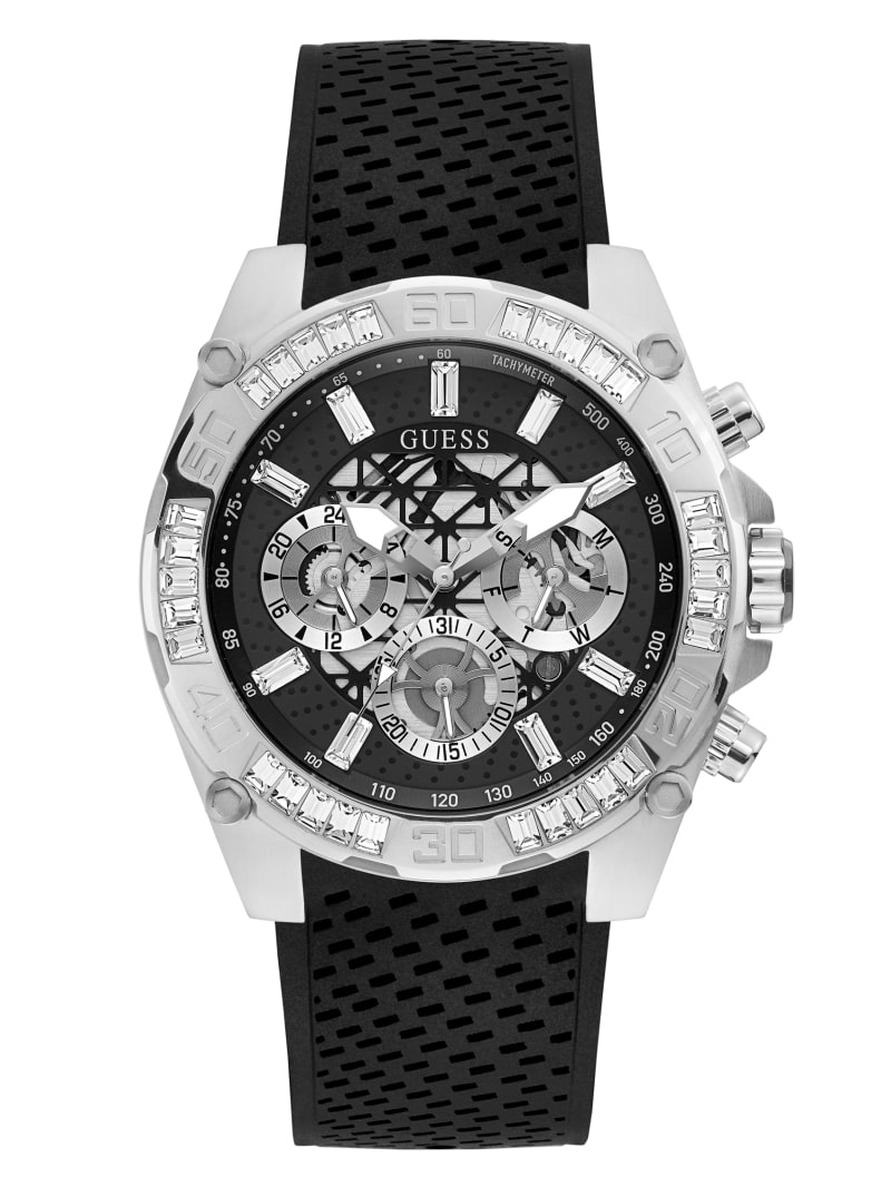 Zegarek Męskie Guess Silver-Tone And Tachymeter Kolorowe | 497613-YSP